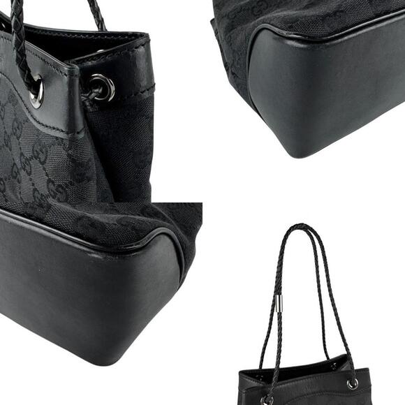 GUCCI Black Leather Shoulder Bag - Picture 4 of 5